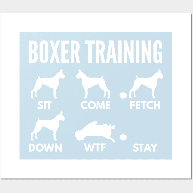 Boxer Training Boxer Dog Tricks Wall Art by DoggyStyles